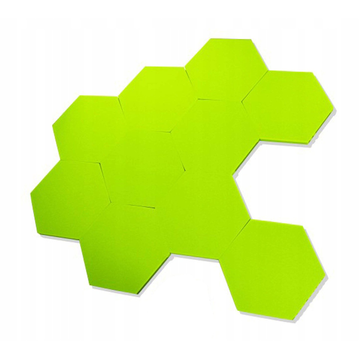Akustický panel Hexagon zelená 50x50cmx3cm samozhášavá nehorľavá pena karus