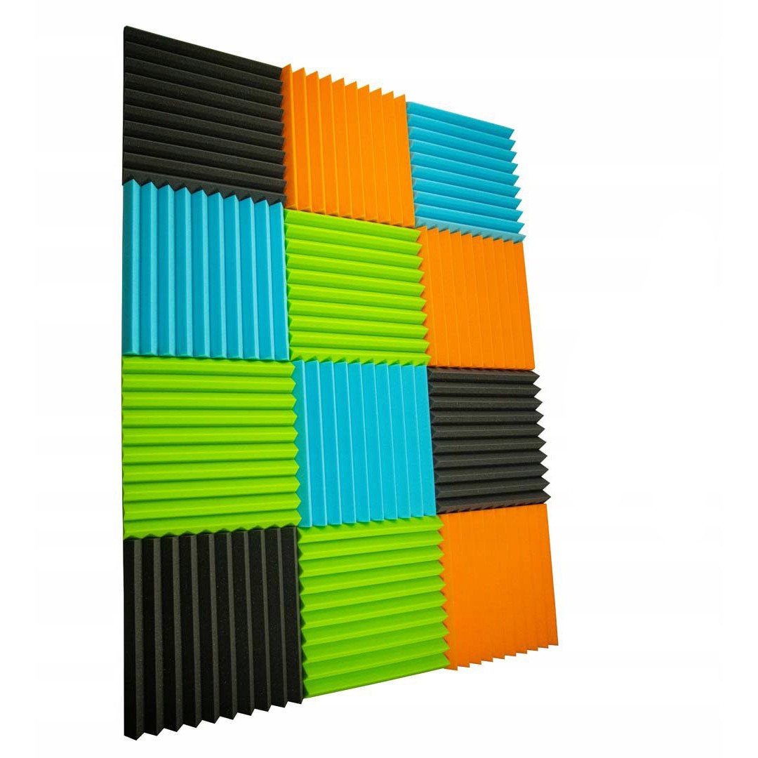 Akustický panel 50x50x5cm oranžový samozhášavý nehorľavý karus