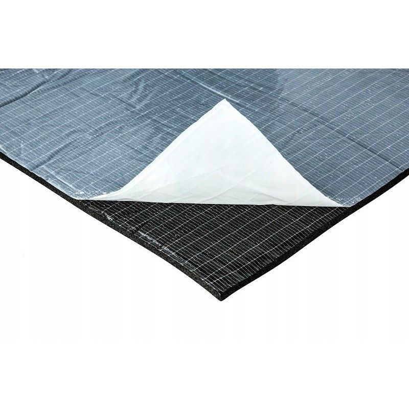 Butylová rohož 10ks 1,8mm 75x50cm + zvukotesná pena 6mm 350x100cm K6s + valec karus